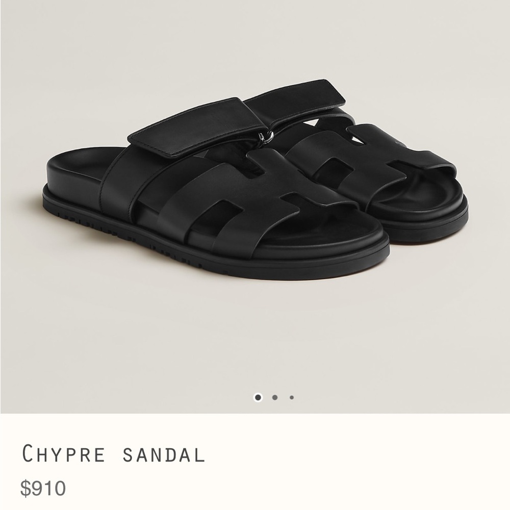 Hermes Chypre sandals black